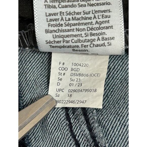 Sofia Jeans by Sofia Vergara Womens Size 18 Melisa High Rise Flare Blue Wide Leg - Picture 10 of 16